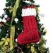 Christmas Stocking Sock Santa Claus Candy Gift Bag Sock Xmas Tree Hanging Decor