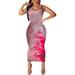 Hirigin Women Boho Long Maxi Dress Evening Party Beach Bodycon Dresses Holiday Sundress