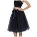 TANGNADE Women Dresses tru tops Women's Basic Versatile Stretchy A-line Flared Casual Mini Skater Skirt