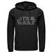 Men's Star Wars Simple Logo Pull Over Hoodie Black