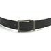 Versace Collection Men's Black Leather Silver Buckle Adjustable Belt 175