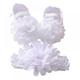 Toddler Baby Girl Bowknot Princess Shoes Satin Cloth Soft Sole Walking Shoes Headband Set