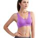 Cotton Candy Women Girls Sprts Bra 7 Colors Vest Padded Crop Tops Underwear No Wire-rim Bras Shockproof Underwear S-3XL