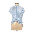 Pre-Owned Old Navy Women's Size L Short Sleeve Button-Down Shirt