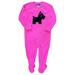 Joe Boxer Toddler Hot Pink Dog Pup Fleece Bodysuit Sleep PJ Pajama 24 Months