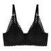 Lace Front Closure Bras Wireless Women Sexy Lingerie Push Up Seamless Adjustable Plus Size Backless Bralette Underwear Brassiere