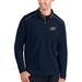 Akron Zips Antigua Glacier Quarter-Zip Pullover Jacket - Navy/Charcoal