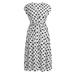 Niuer Beach Sundress Women Button Front Dots Printed Dresses Casual Boho Long Dress Plus Size V Neck Dress