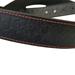 Black Solid Veg-Tan Stitched Leather Belt - Embossed Skulls 1.5" (26)