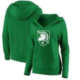 Army Black Knights Fanatics Branded Women's St. Patrick's Day White Logo Pullover Hoodie - Green