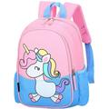 Kids Toddler Preschool Travel Backpack Kindergarten Cute Cartoon Schoolbag Backpack Unicorn Pink and Blue Backpack Bookbag For Girls Boys Baby