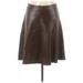 Pre-Owned BCBGMAXAZRIA Women's Size 6 Leather Skirt