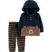 Child of Mine by Carter's Baby Boys Hooded Long Sleeve Shirt and Pant, 2pc Set