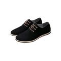 LUXUR Men's Lace Up Oxford Casual Boat Classic Sneakers Genuine Leather Shoes Loafers
