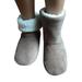 LUXUR Unisex Slipper Boots Fur Lined Winter Warm Thermal Ankle Bootie Shoes