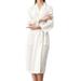 UKAP Women Waffle Knit Bathrobe 3/4 Sleeve Bandage Robe Pajamas Loungewear Sleepwear Nightwear with Pockets