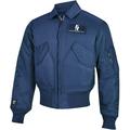 Valley Apparel Men's CWU 45/P Flight Jacket Military Manufacturer Made in the US, Replica Blue, Size XS