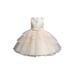 8805 Baby Girls Kids Pageant Dress Lace Flower Embroidered Wedding Party Princess Tutu Formal Dress