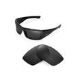 Walleva Black Polarized Replacement Lenses for Spy Optic DIRK Sunglasses