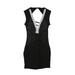 Womens V-Neck Bodycon Dress Ladies Evening Party Lace Mini Dresses Casual Women Brief Sexy Sundress