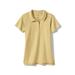 Lands' End Girls School Uniform Short Sleeve Interlock Polo Shirt, Sizes 4-16