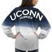 UConn Huskies Women's Ombre Long Sleeve Dip-Dyed Spirit Jersey - Navy