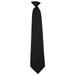 Mens Solid Color Clip On Easy to Remove Clip Necktie Ties