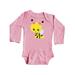 Inktastic Cute Little Bee, Bee With Flowers - Yellow Black Infant Long Sleeve Bodysuit Female