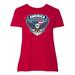 Inktastic America with Eagle Shield and Banner Adult Women's Plus Size T-Shirt Female