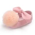 Infant Baby Girls Mary Jane Shoes Soft Sole Ballet Slippers with Bow Princess Dress Newborn Crib Shoes First Walkers Shoes