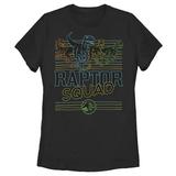 Women's Jurassic World: Camp Cretaceous Retro Raptor Squad Graphic Tee