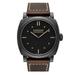 Panerai Men's Radiomir 1940 48mm Brown Leather Band Ceramic Case Mechanical Black Dial Watch PAM00577