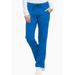 Dickies Xtreme Stretch Scrubs Pant for Women Mid Rise Rib Knit Waistband DK020, M, Royal