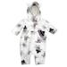 Carters Infant Girls White Fleece Kitty Cat Halloween Coverall Baby Outfit 9m