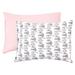 Hudson Baby Unisex Baby and Toddler Cotton Toddler Pillow Case, Pink Safari, One Size