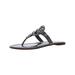 Tory Burch Womens Miller Patent Leather T-Strap Thong Sandals