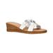 Tuscany by Easy Street Lilla Italian Wedge Slide Sandals (Women)