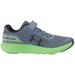 Under Armour Kids UA BPS Surge Running AC (Little Kid) Ash Gray/Lime Light/Black