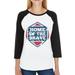 Home Of The Brave Womens Baseball T-shirt 3/4 Sleeve Graphic Tee
