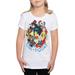 DC Comics Squad Superheroes T-Shirt Wonder Woman Supergirl Batgirl White (Girls)