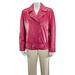 Michael Kors Ladies Crinkled Leather Moto Jacket