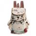 ZDMATHE 2018 Women Cute Cat Backpack Canvas Kawaii Backpacks School Bag For Student Teenagers Lovely Rucksack Animal Prints Bookbags New