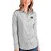 Ohio Bobcats Antigua Women's Structure Button-Up Shirt - Gray/White