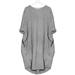 Womens Long Sleeve Casual Loose Pocket T Shirt Tunic Dress