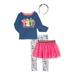 Paw Patrol Baby and Toddler Girl's Long Sleeve Top, Tutu Skirt, Legging, and Headband, 4 Piece Set (12M-5T)