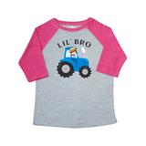 Inktastic Farmer Tractor Little Bro Toddler Short Sleeve T-Shirt Male