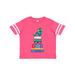 Inktastic Book Geek Bookworm Reading Toddler Short Sleeve T-Shirt Unisex Football Pink and White 5/6T