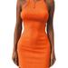 One Opening New Women Summer Sleeveless Tank Slim Mini Knitted Bodycon Sundress