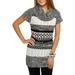 No Boundaries Juniors' cowl neck belted tunic sweater dress