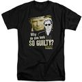 Trevco CBS976-ATT-4 CSI Miami & So Guilty Short Sleeve Adult Cotton Tall T-Shirt, Black - Extra Large